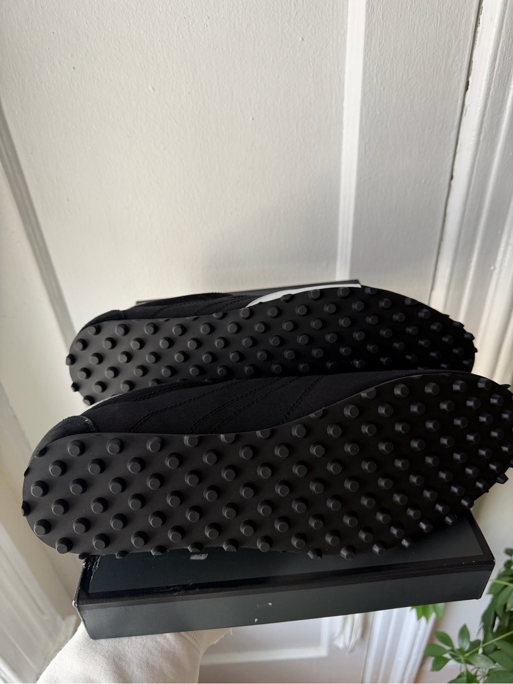 Steve Madden Black and White Retro Runner Sneakers - Picture 5 of 6